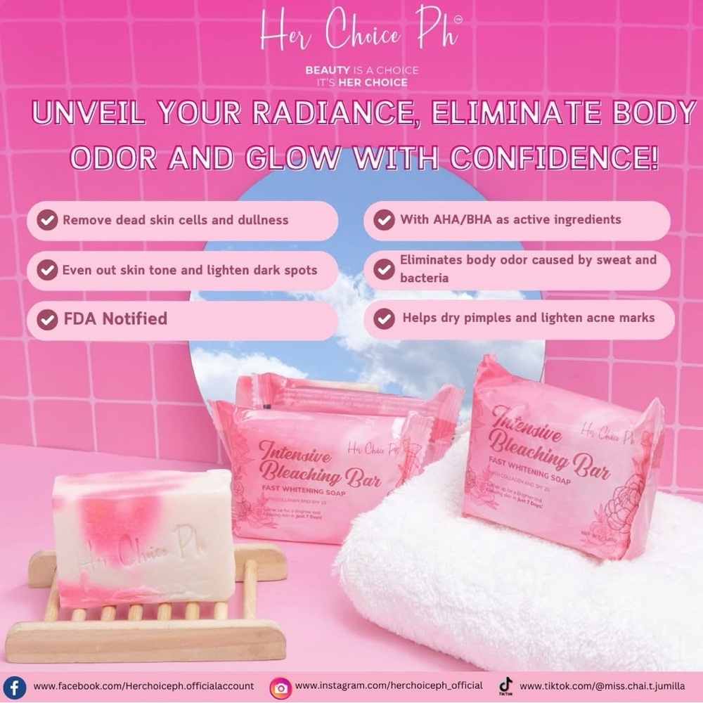 HER Choice Ph INTENSE BLEACHING BAR SOAP. - Picture 5 of 15